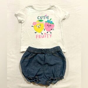 Kids outfit set cutie fruity